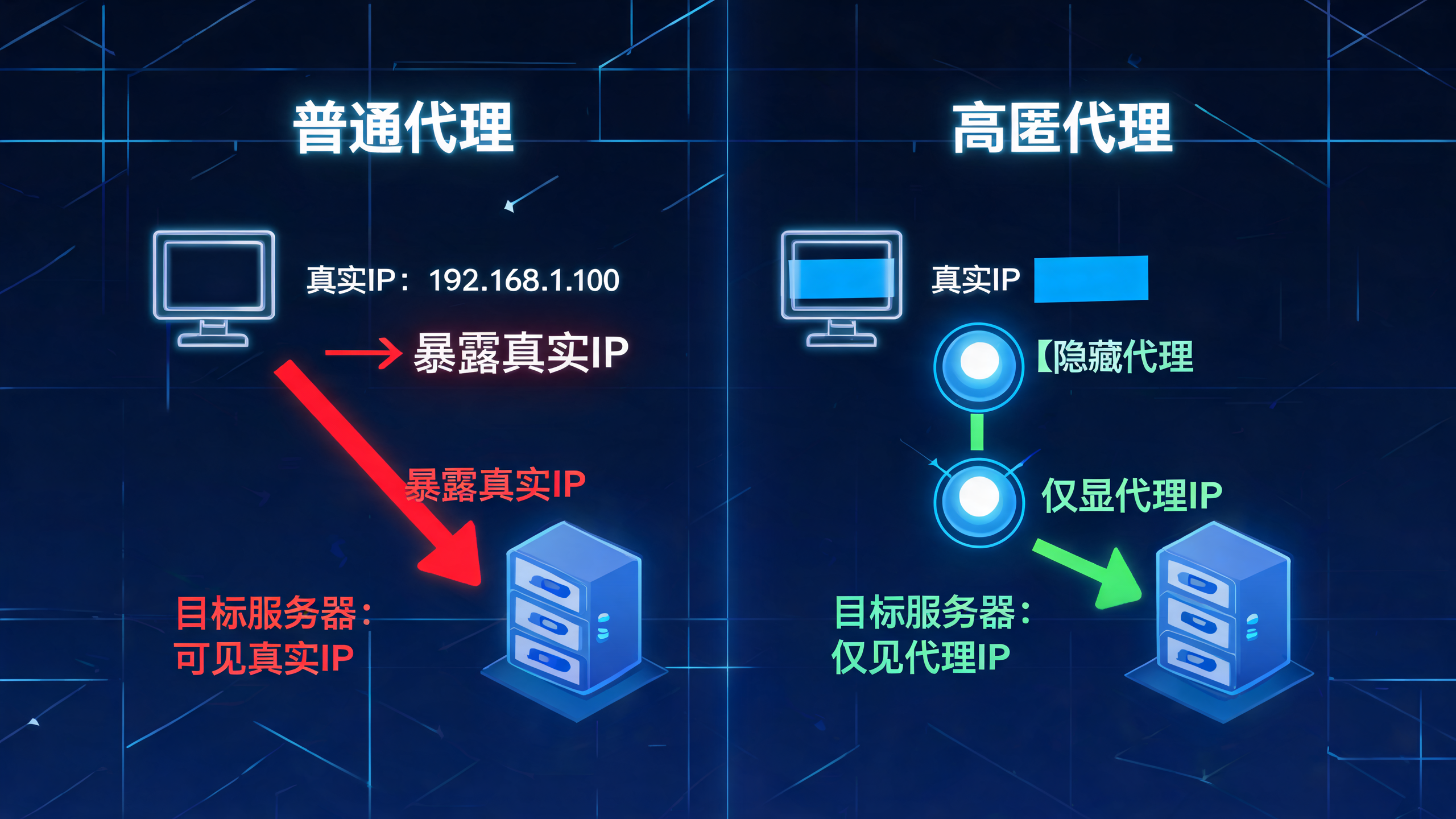 高匿代理IP和普通代理区别？